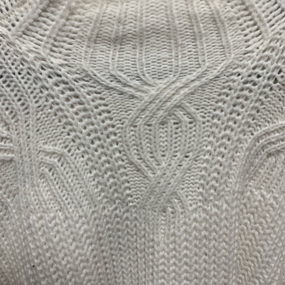 White mock neck sweater. - Picture 2 of 3